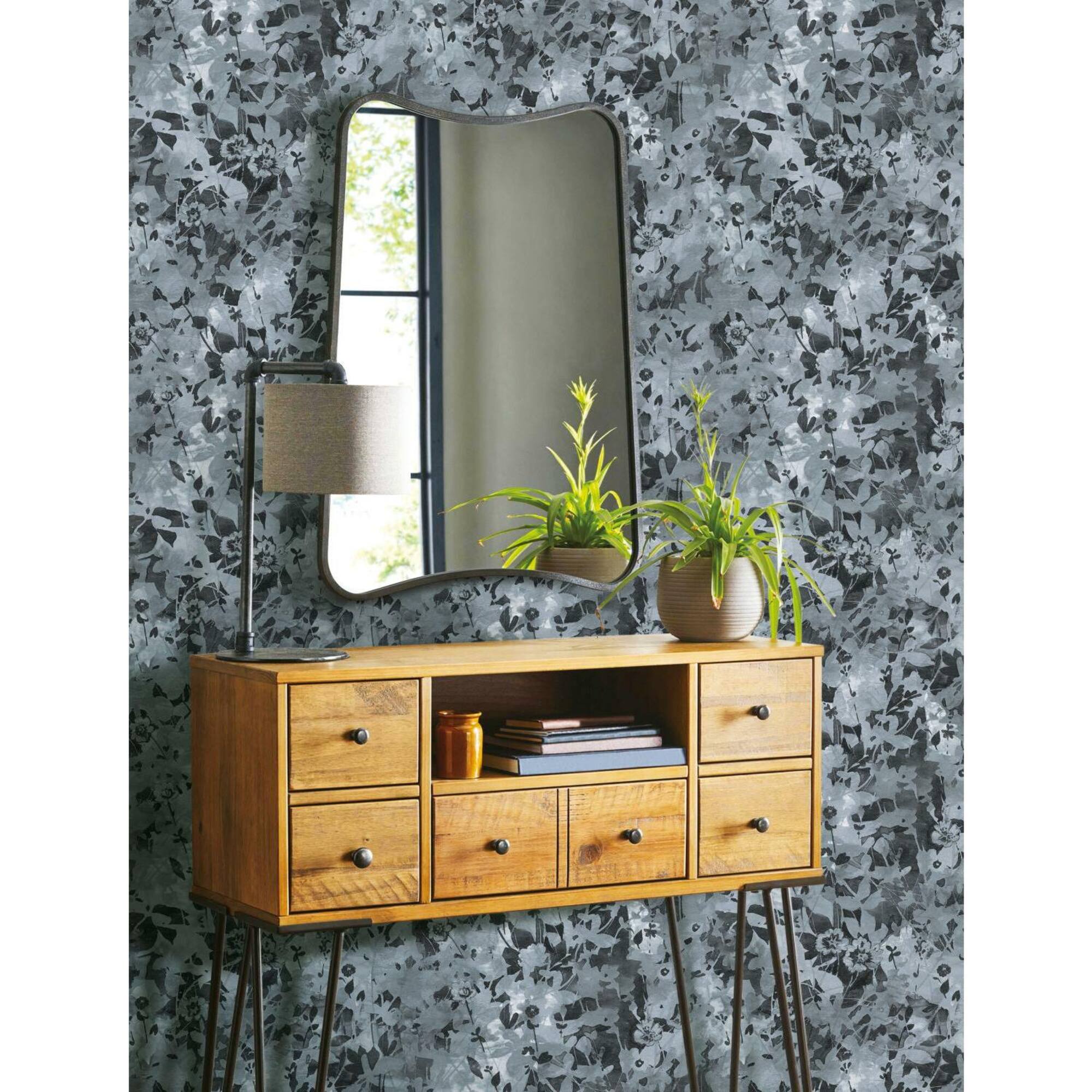 RoomMates Wildflower Shadows Peel & Stick Wallpaper
